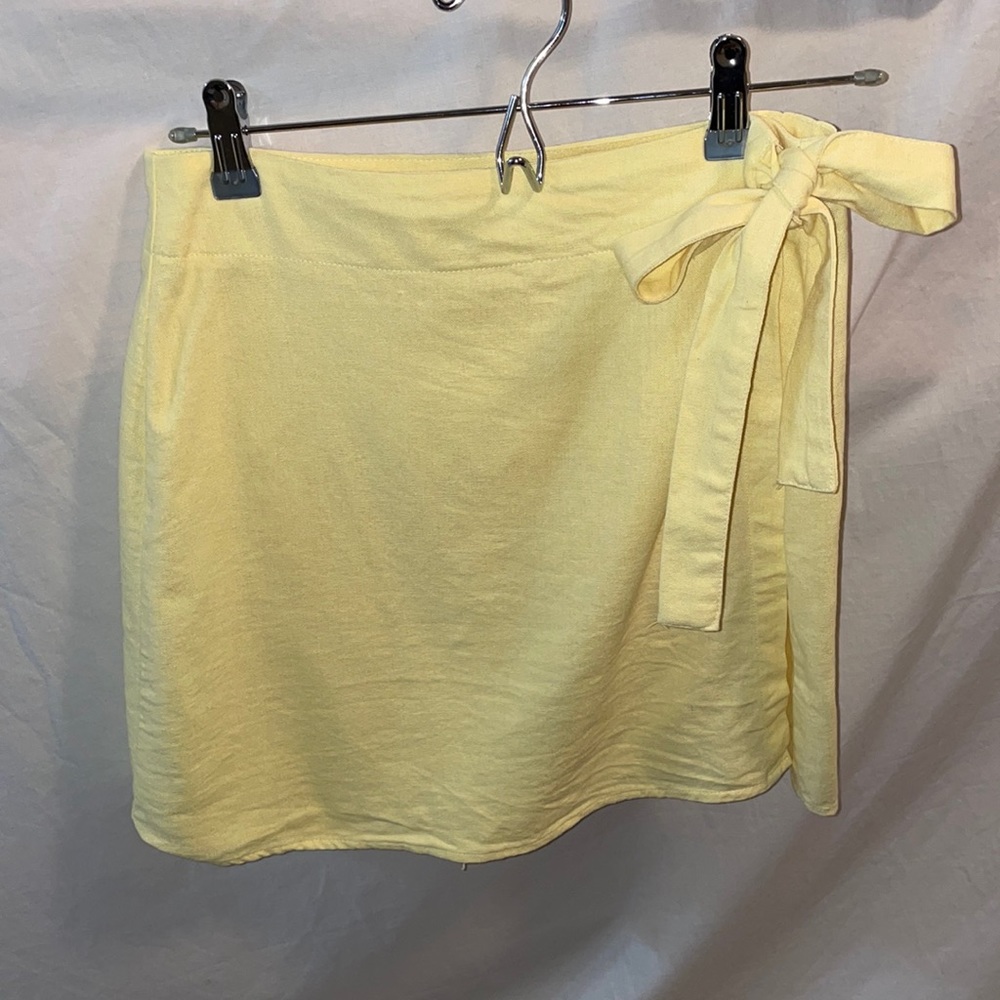 Yellow Tie Skirt - Size S